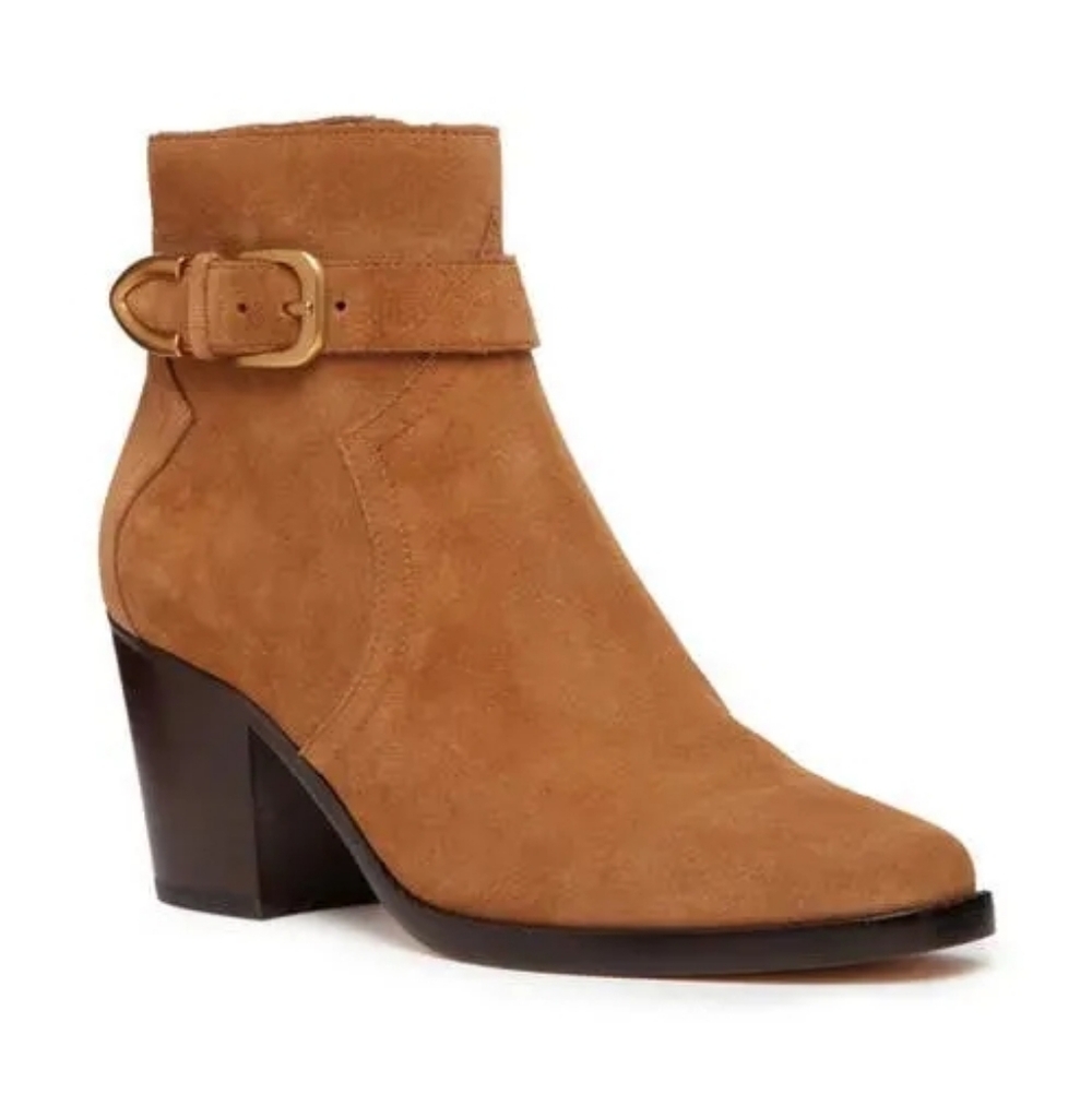 NEW PAIGE | $398 Evelyn Suede Booties - Picture 3 of 6